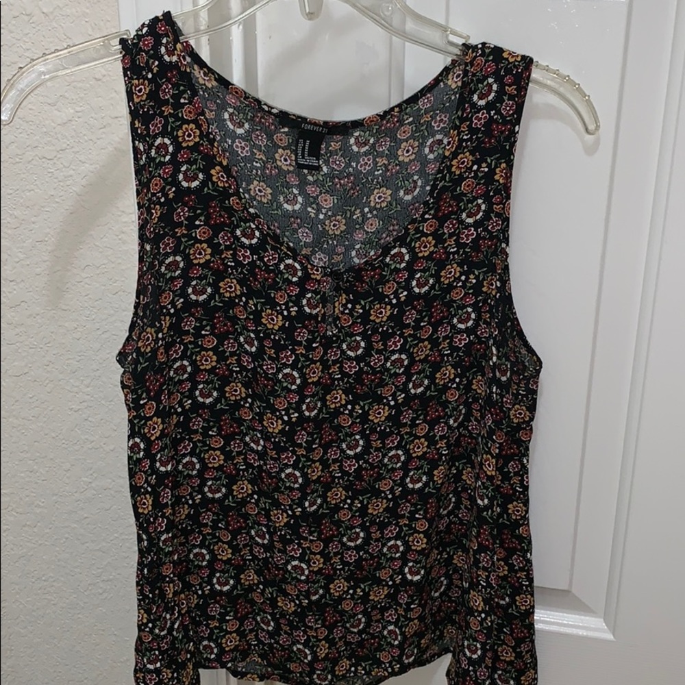 Forever 21 floral tank top